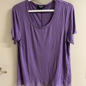 Nine West Lavender Short Sleeve Top